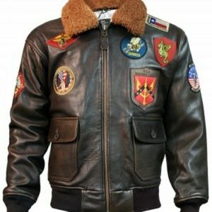 TOP GUN LEATHER BOMBER